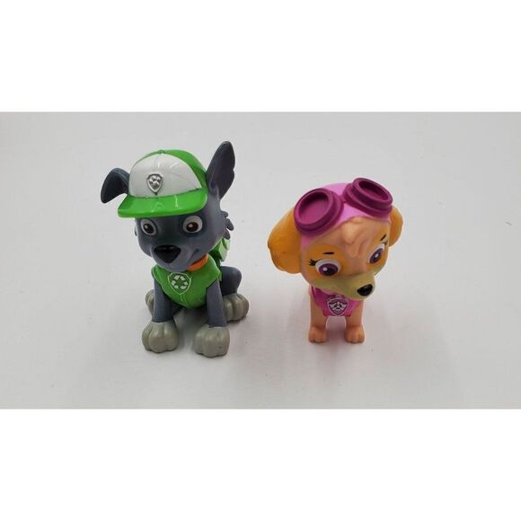 Spin Master Paw Patrol Figure Lot Of 4 Chase Rubble Rocky Skye - Picture 4 of 9